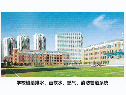 學校樓給排水、直飲水、燃氣、消防管道系統